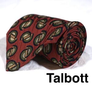 Robert Talbott Tie Hand Sewn Finest Silk Made in USA Abstract Geometric Pattern